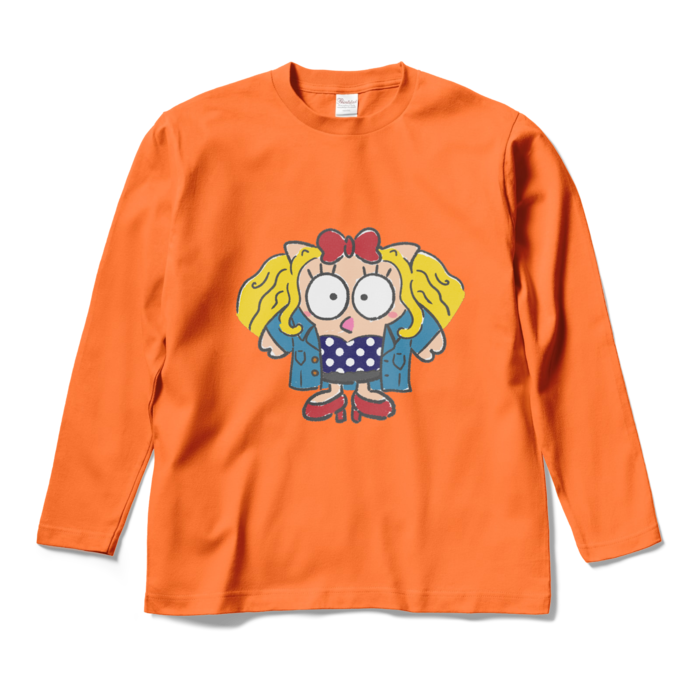 ロングスリーブTシャツ - M - オレンジ