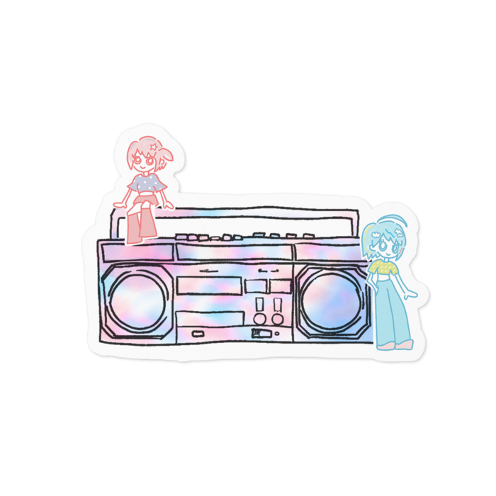 ステッカー - 100 x 100 (mm)