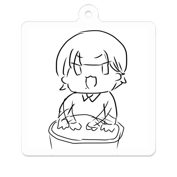 アクリルキーホルダー - 50 x 50 (mm)