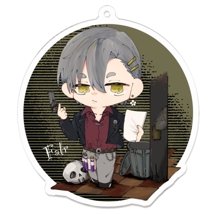 アクリルキーホルダー(コーティング) - 70 x 70 (mm)