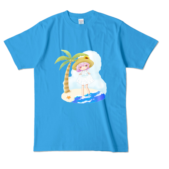 カラーTシャツ - L - ターコイズ (濃色)