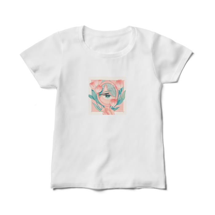 レディースTシャツ - M - ピンク（ロゴ有り）