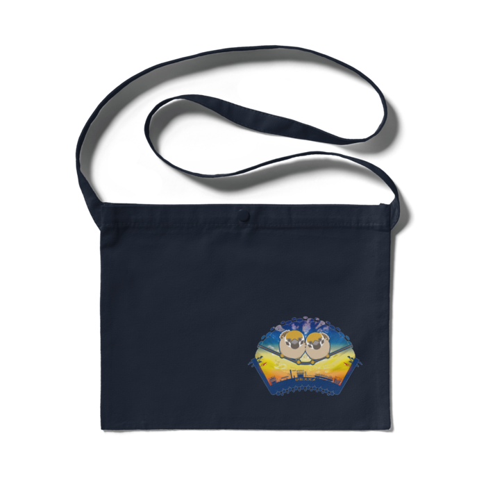 サコッシュ - 300 x 230 (mm)(3)　ネイビー