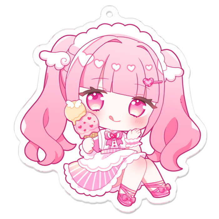 アクリルキーホルダー - 70 x 70 (mm)