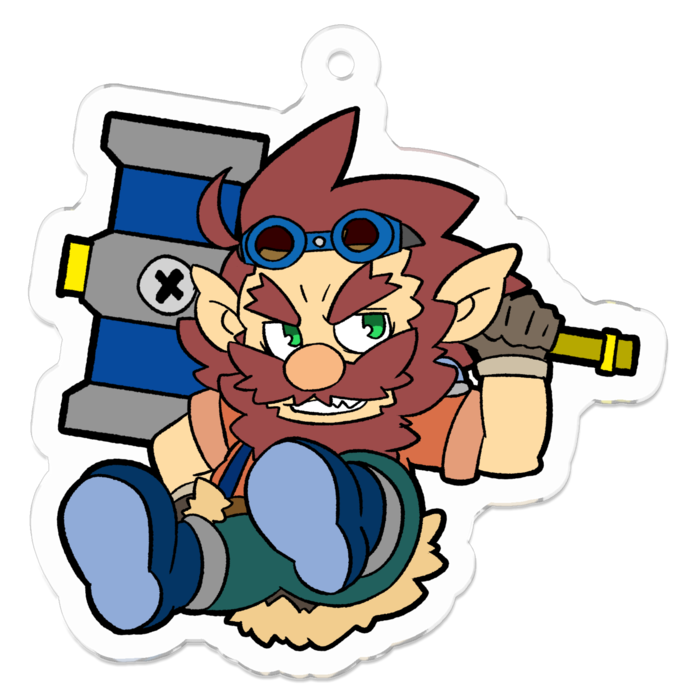 アクリルキーホルダー - 50 x 50 (mm)