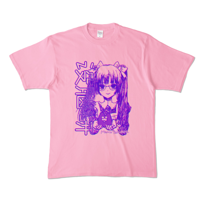 カラーTシャツ - XL - ピーチ (淡色)