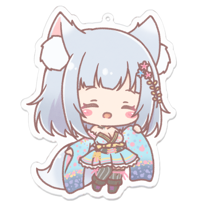 アクリルキーホルダー（コーティング） - 100 x 100 (mm)