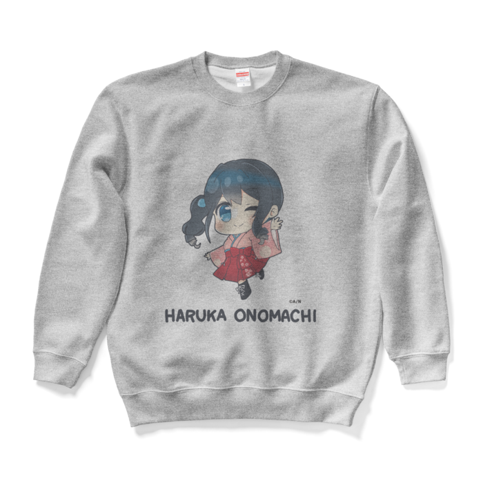 小野町春香_オリジナルスウェット　グレーL