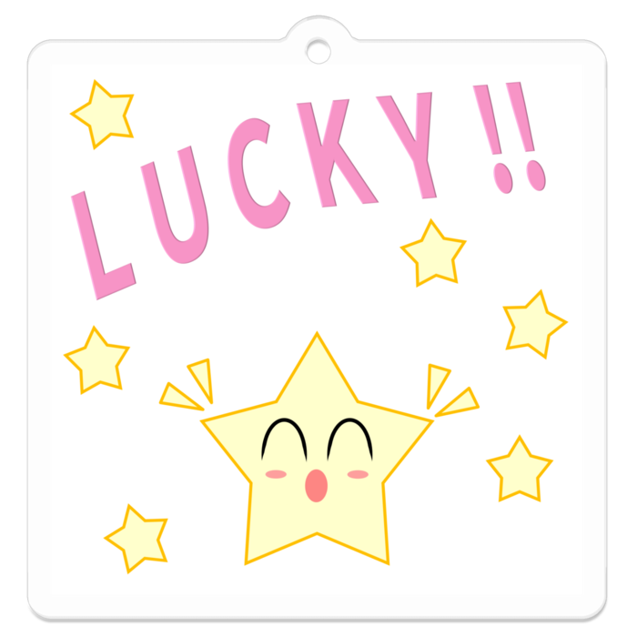 アクリルキーホルダー - 50 x 50 (mm)