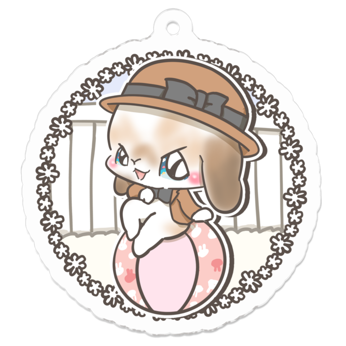 アクリルキーホルダー - 50 x 50 (mm)