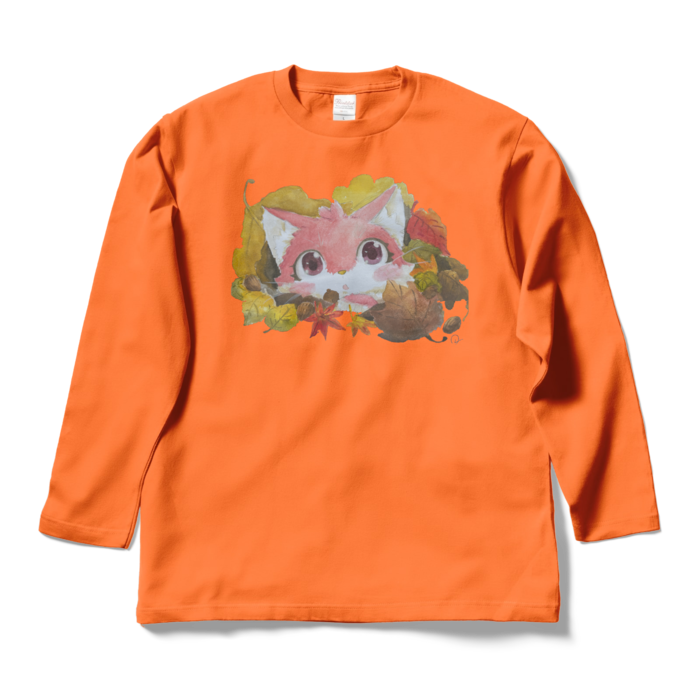 ロングスリーブTシャツ - L - オレンジ