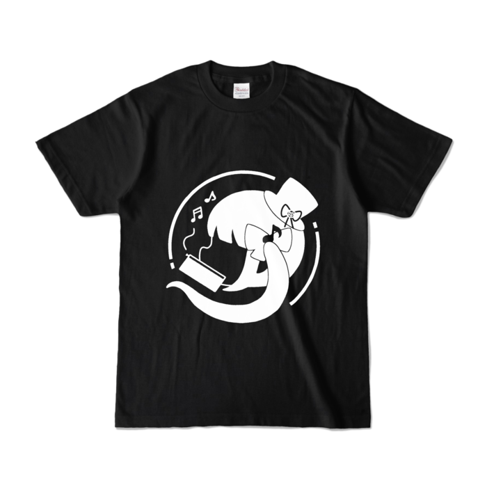 カラーTシャツ - S - ブラック (白ロゴ)