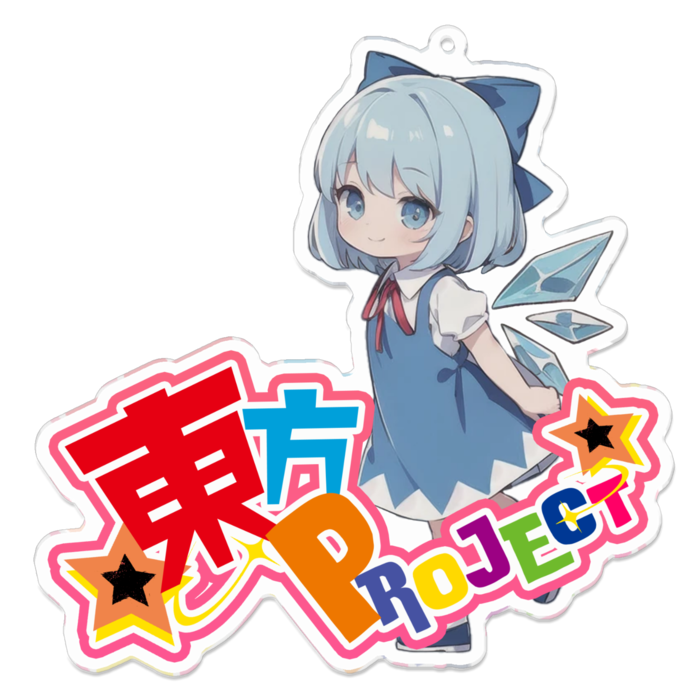 アクリルキーホルダー - 100 x 100 (mm)