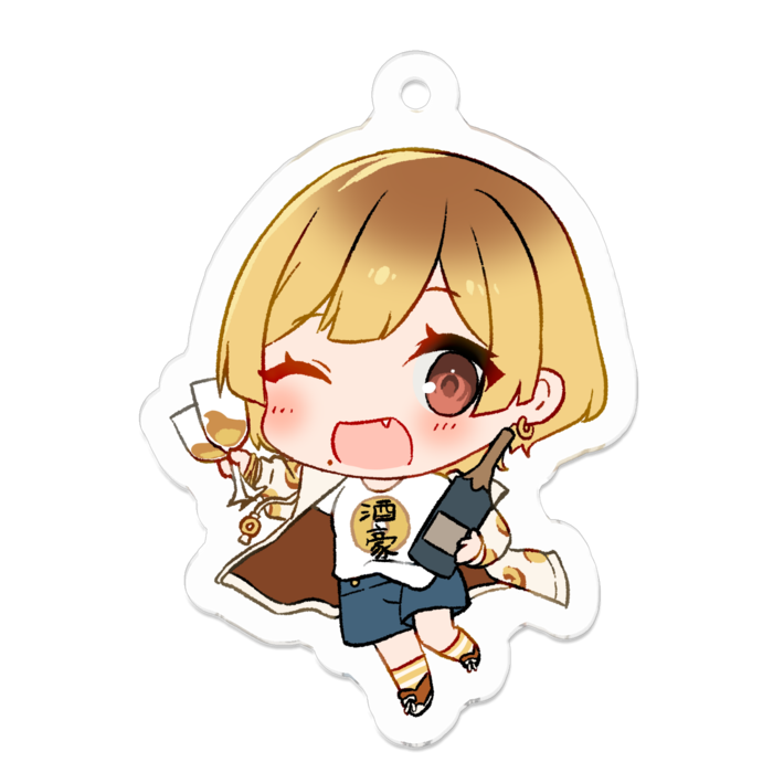 【小】アクリルキーホルダー コーティング - 50 x 50 (mm)