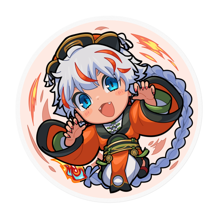 クリアステッカー - 100 x 100 (mm)