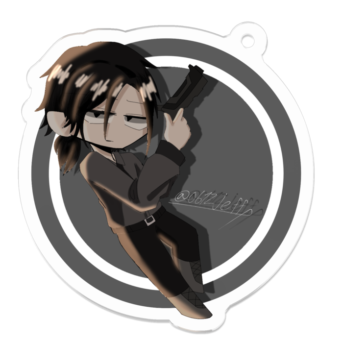 アクリルキーホルダー（コーティング） - 50 x 50 (mm)