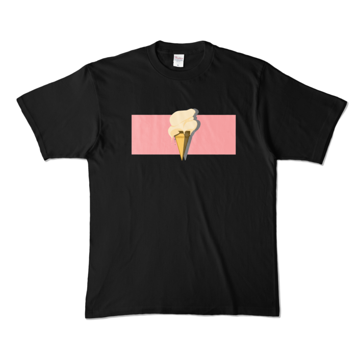 カラーTシャツ - XL - ブラック (濃色)