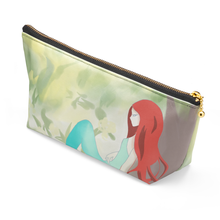 ポーチ - 長さ21.5cm / 高さ10cm - ブラック