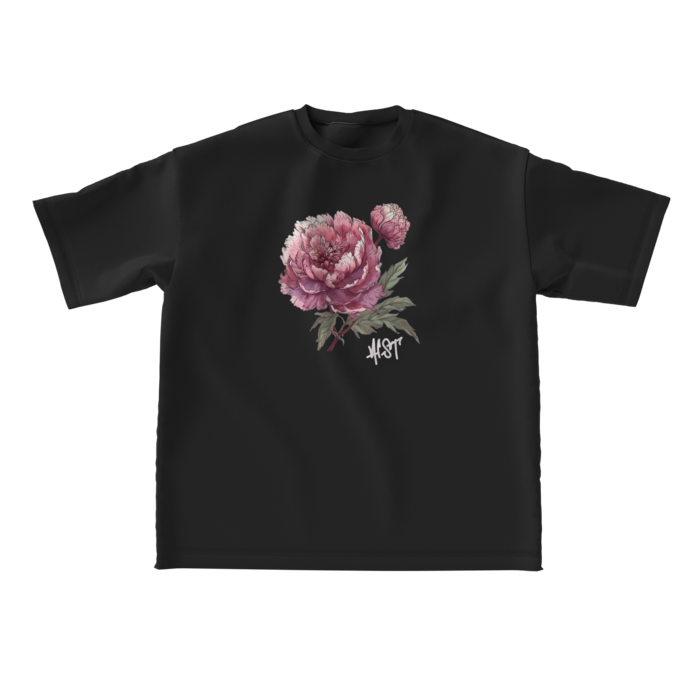ビッグシルエットTシャツ（black） - L - 正面