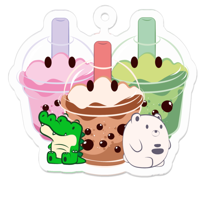 アクリルキーホルダー - 50 x 50 (mm)