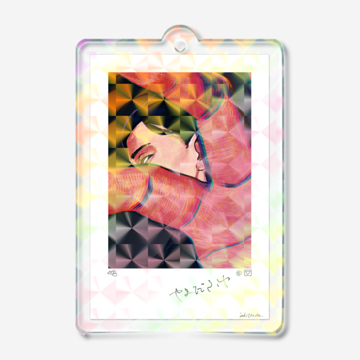 ホログラムアクリルキーホルダー - 50 × 50mm