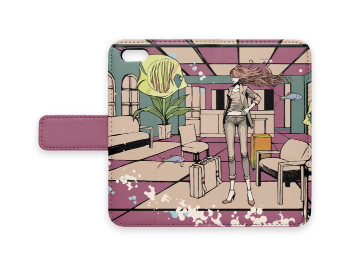 手帳型iPhoneケース - iPhone5 - ストラップ穴 なし