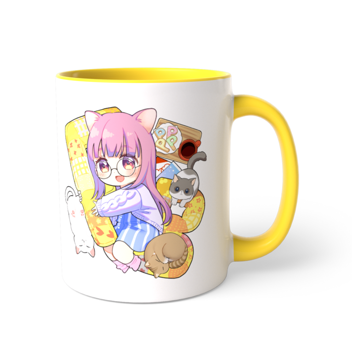 ツートンカラーマグカップ - 直径 8.2cm / 高さ 9.5cm