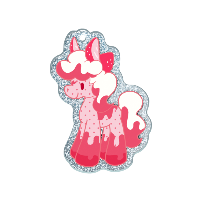 ラメアクリルキーホルダー - 50 × 50mm