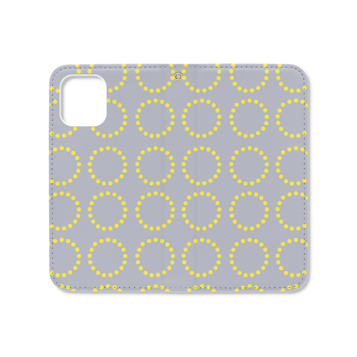 手帳型iPhoneケース(ベルトなし) - iPhone12 mini - ストラップ穴 あり