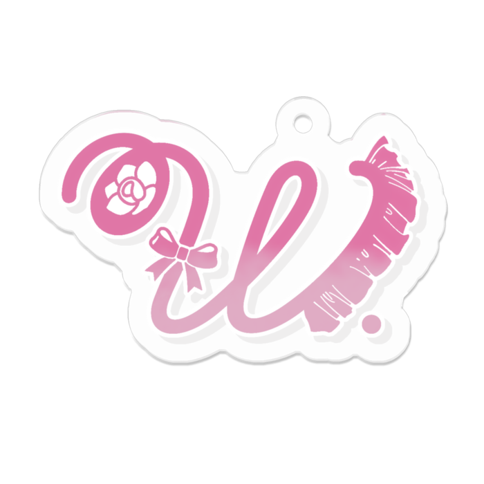 イニシャルロゴキーホルダー -茉如和華-