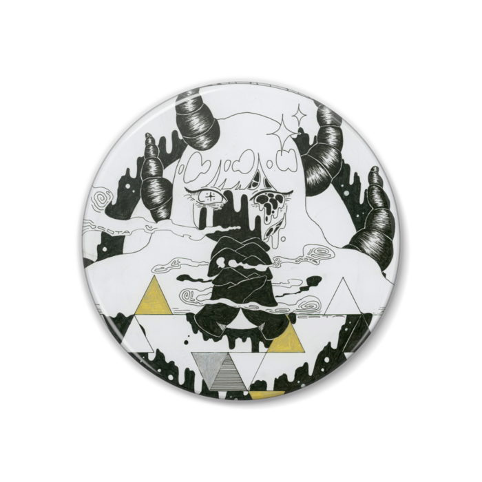 「悪魔の誘惑」缶バッジ - 38mm