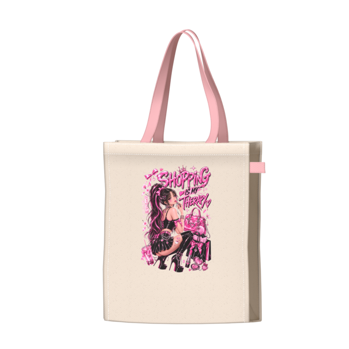 ツートンカラーバッグ - ピンク - W34 × H41 × D14cm