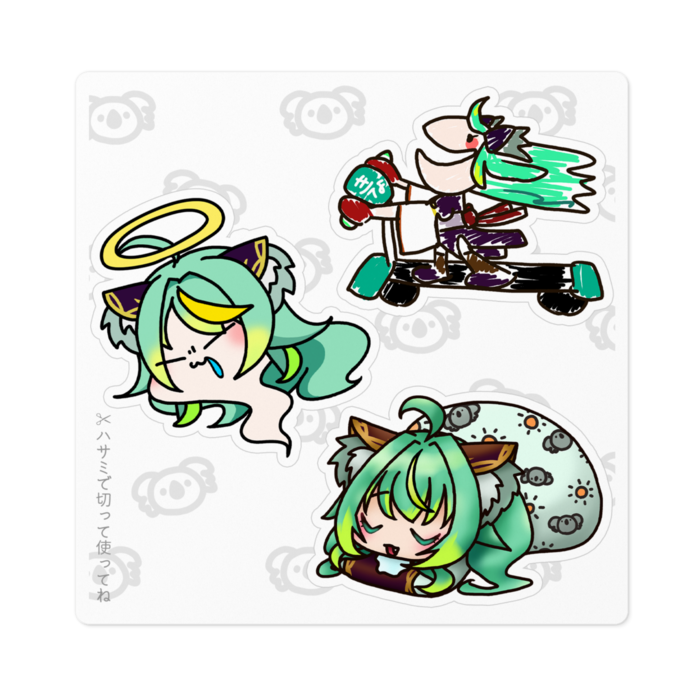 ステッカー - 100 x 100 (mm)