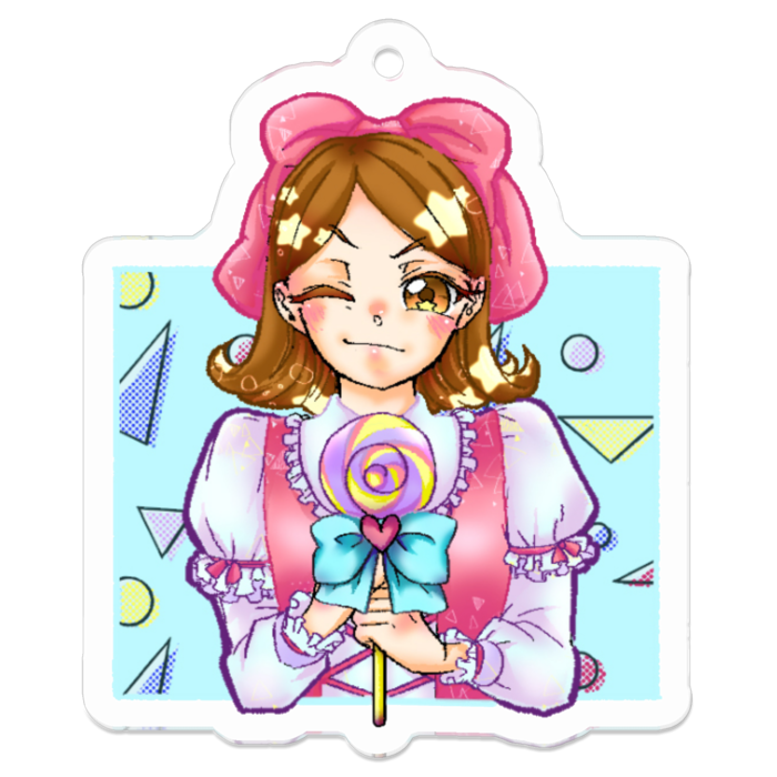 アクリルキーホルダー - 50 x 50 (mm)