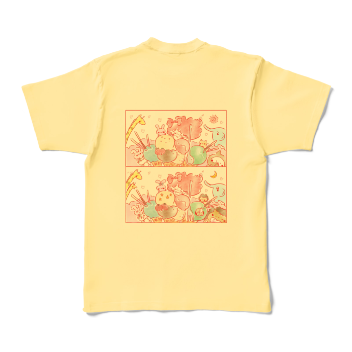 カラーTシャツ - XL - ライトイエロー (淡色)