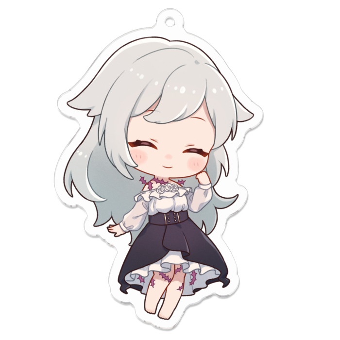 アクリルキーホルダー_小鳥遊ぐり（にっこり） - 70 x 70 (mm)