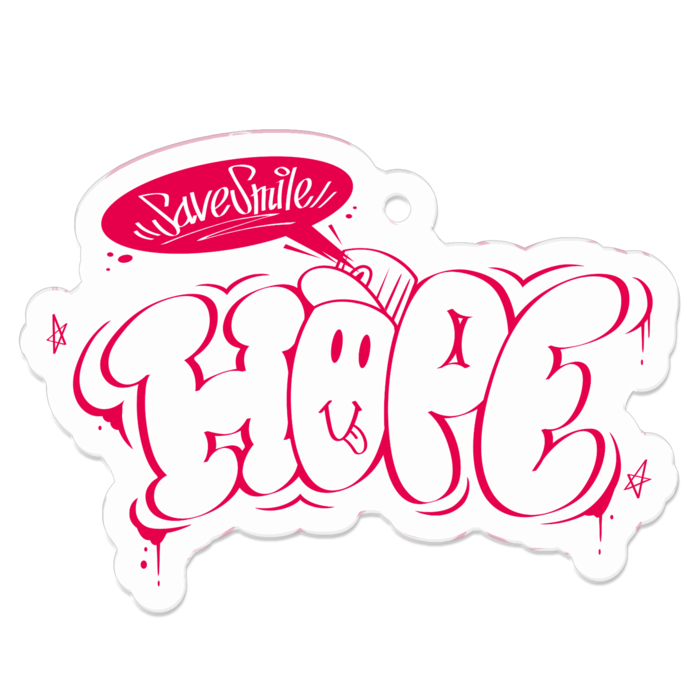 アクリルキーホルダー - 50 x 50 (mm)