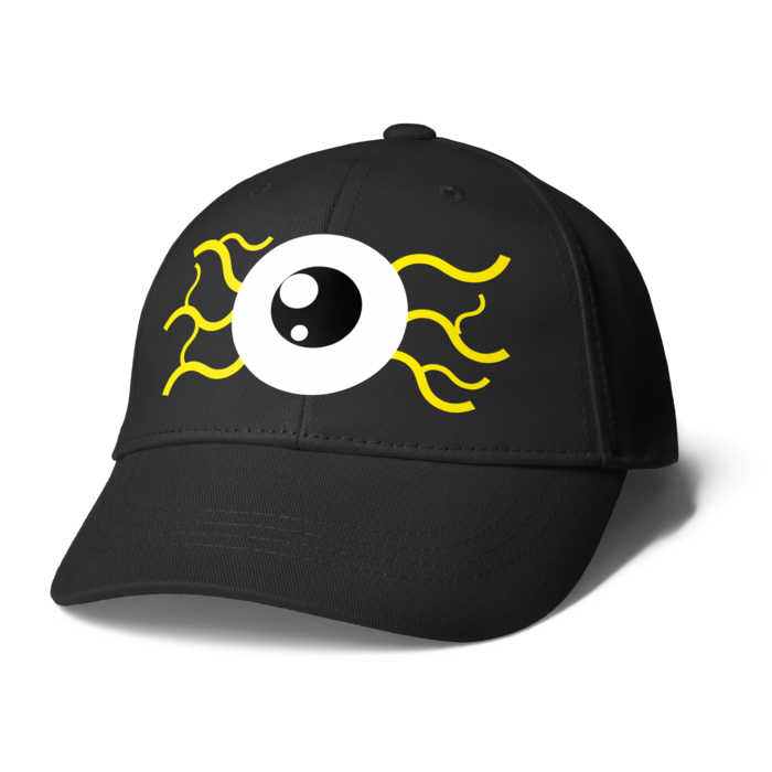 めだまキャップ（神経） - ブラック