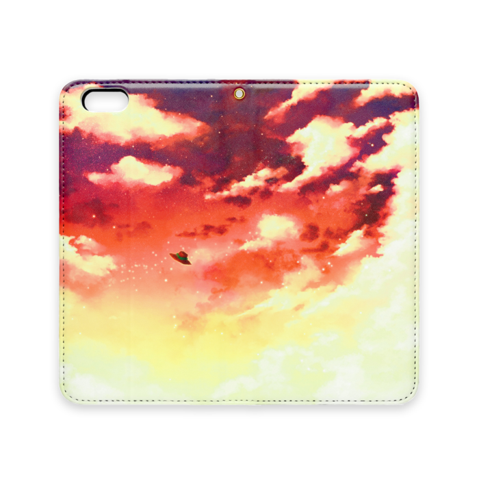 手帳型iPhoneケース(ベルトなし) - iPhone 6 Plus / 6s Plus - ストラップ穴 あり