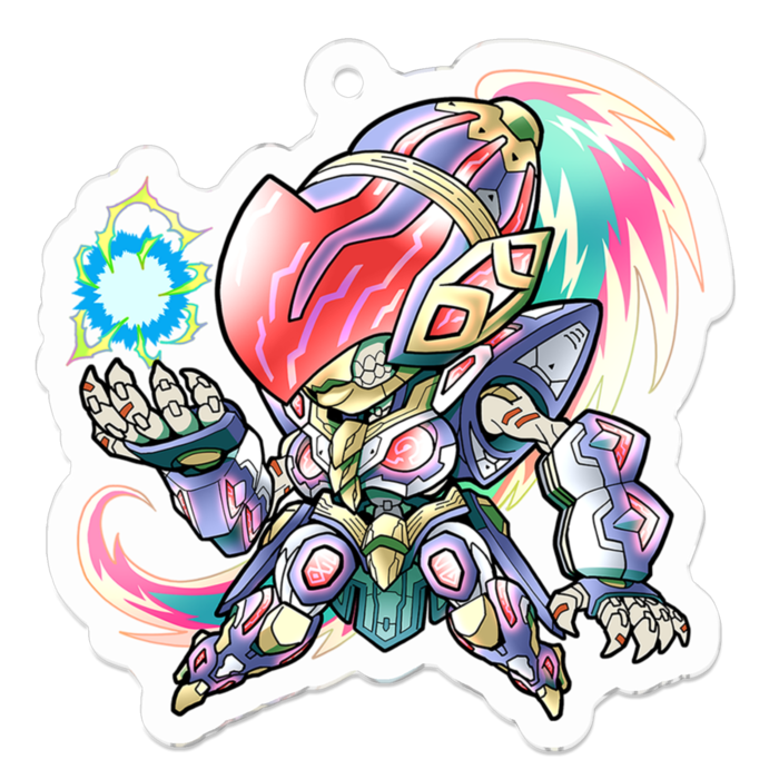 アクリルキーホルダー(コーティング) - 50 x 50 (mm)