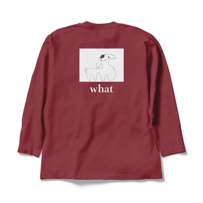 ロングスリーブTシャツ - XL - バーガンディ