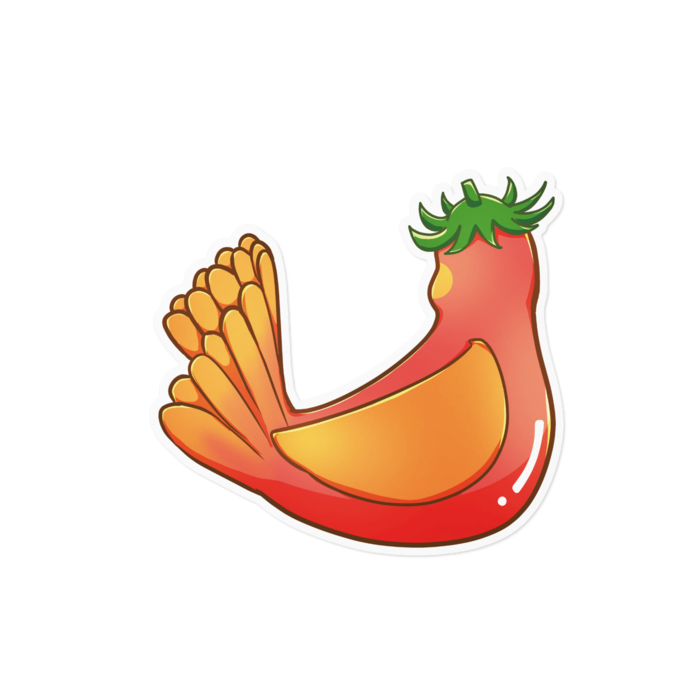 後ろ姿ステッカー - 160 x 160 (mm)