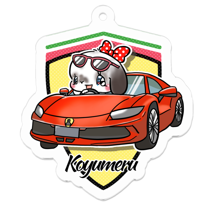 アクリルキーホルダー - 50 x 50 (mm)