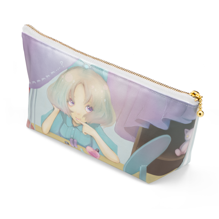 ポーチ - 長さ21.5cm / 高さ10cm - ホワイト