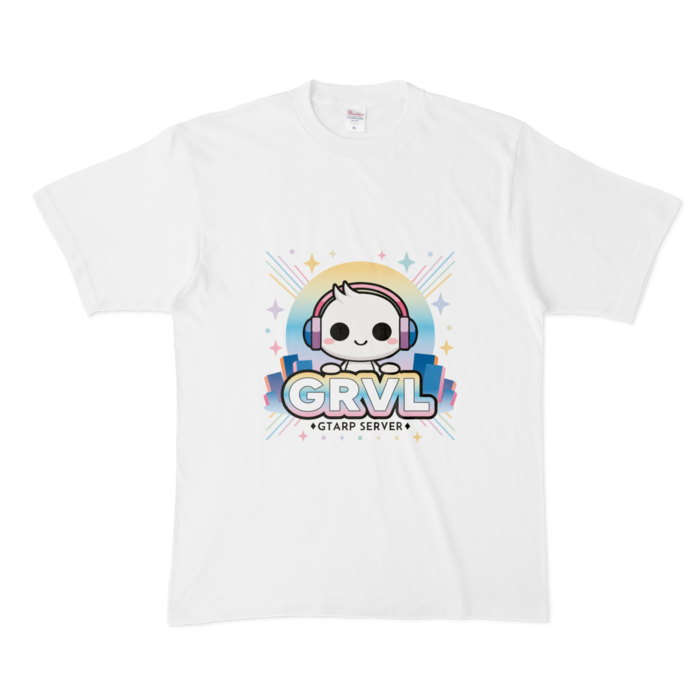 白Tシャツ - XL (白印刷)