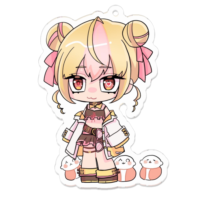 アクリルキーホルダー(コーティング) - 70 x 70 (mm)