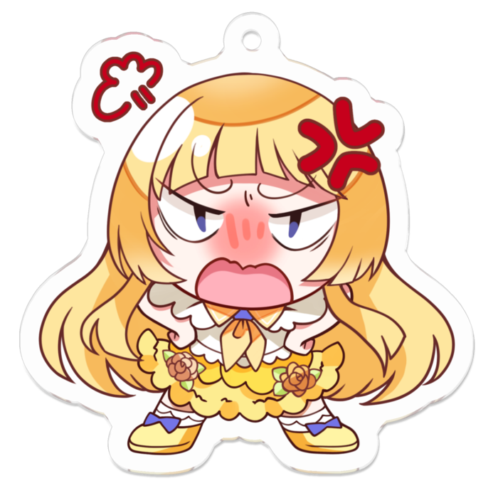 アクリルキーホルダー（コーティング） - 50 x 50 (mm)