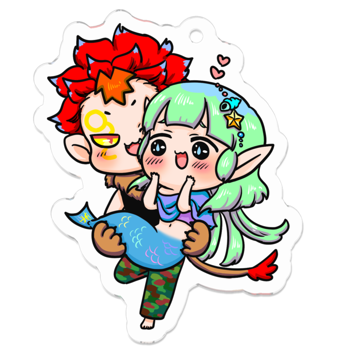 アクリルキーホルダー - 50 x 50 (mm)