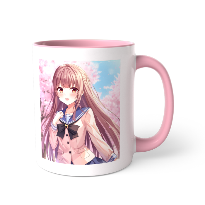 ツートンカラーマグカップ - 直径 8.2cm / 高さ 9.5cm