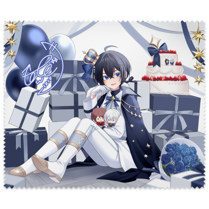 【黒】統冬イツキ・メガネ拭き